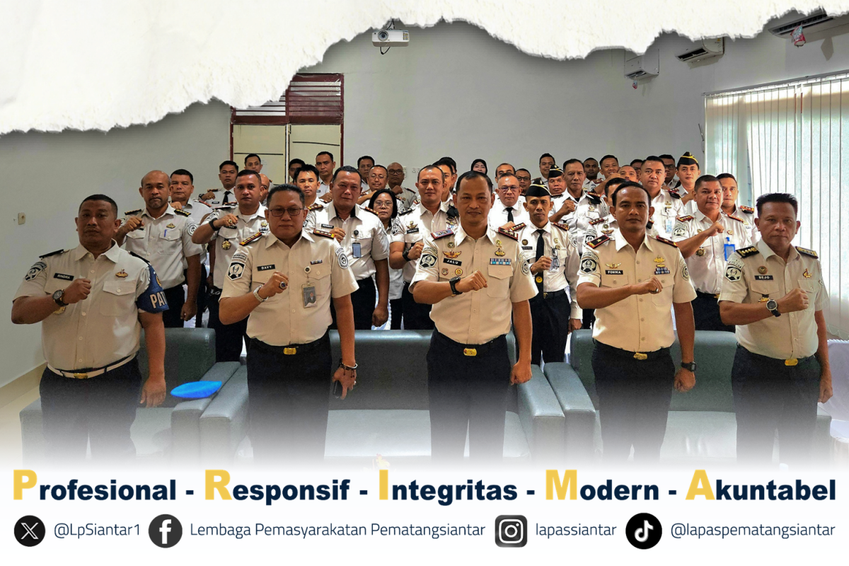 Kalapas Pematangsiantar Hadiri Penyambutan dan Penguatan Kakanwil Ditjenpas Sumatera Utara yang Baru